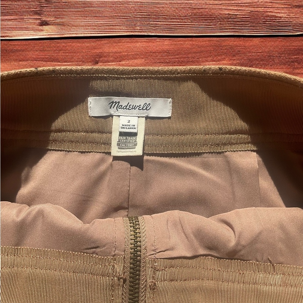 Madewell zip front mini skirt - size 2 (A9) - Picture 4 of 4